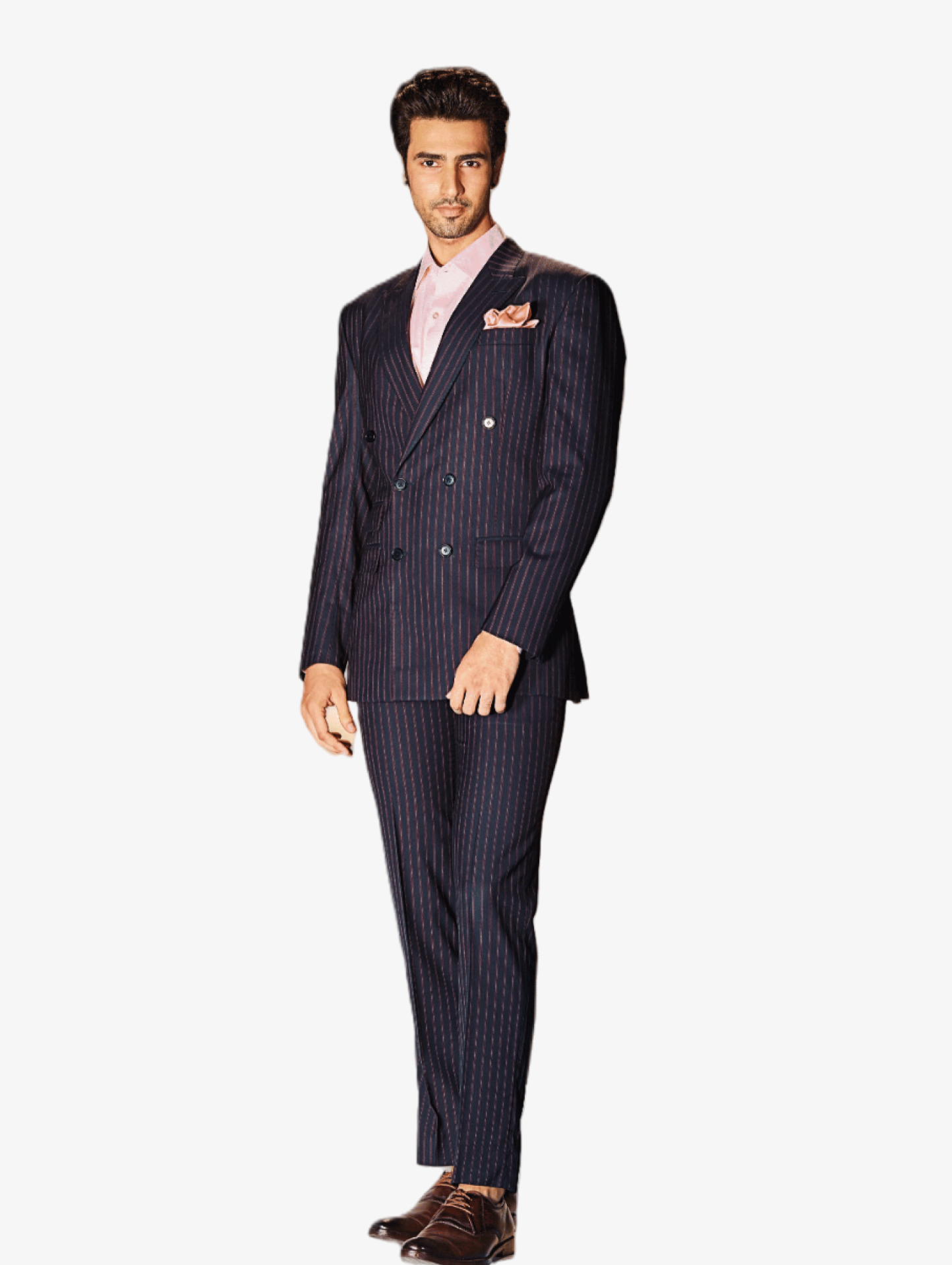 Classic Striped Peak Suit