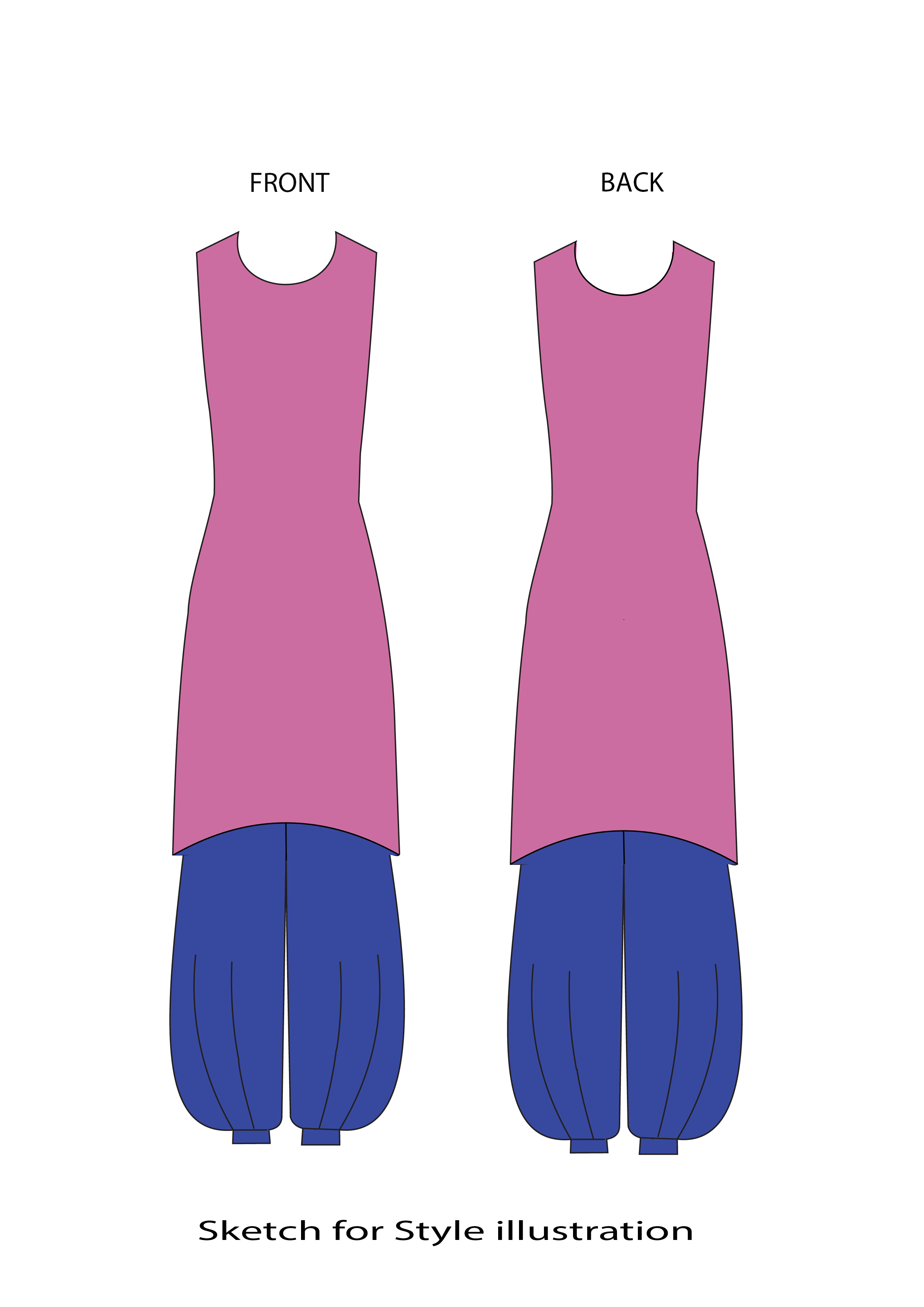 Salwar with A-line Top