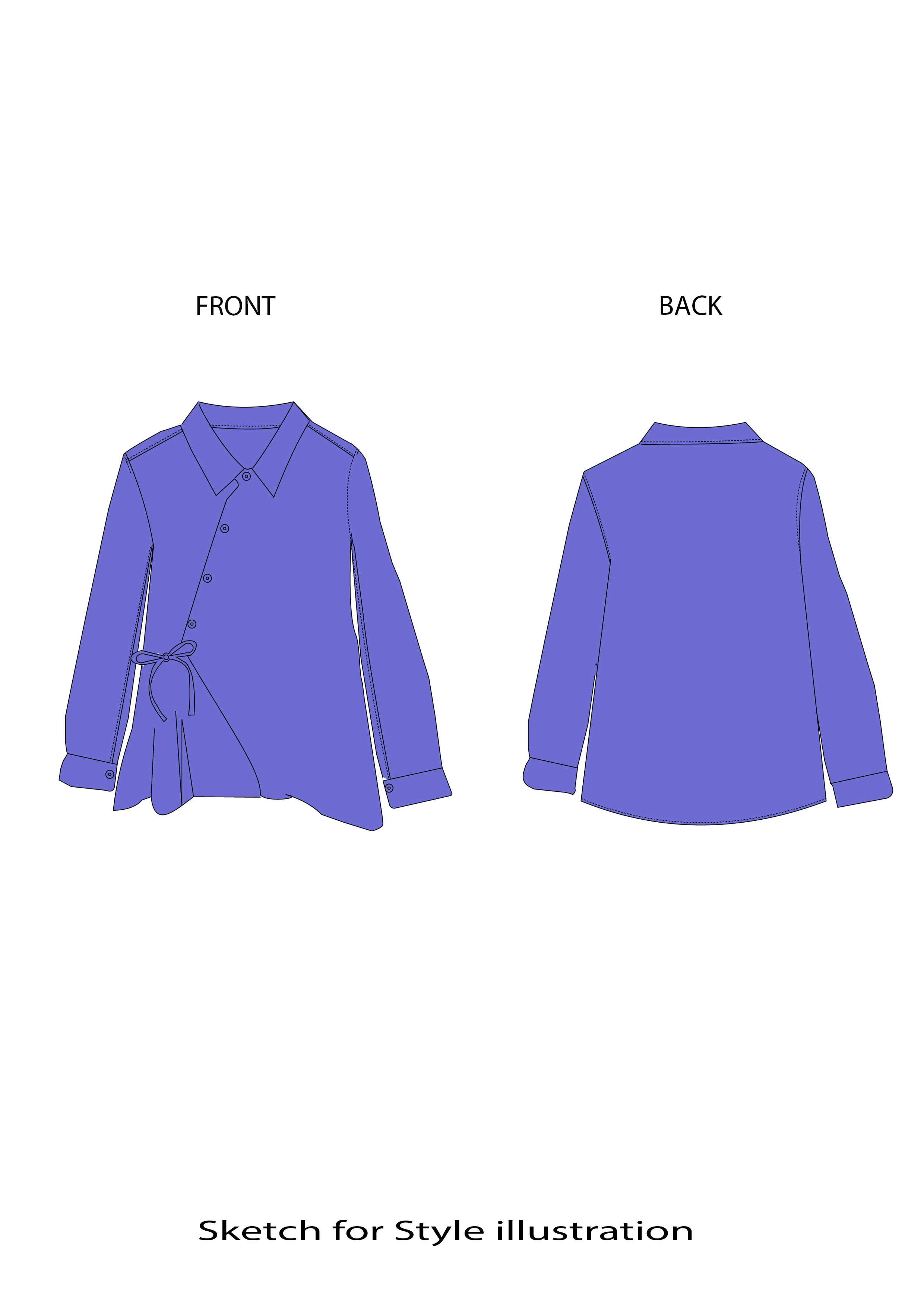 Asymmetrical Wrap Shirt