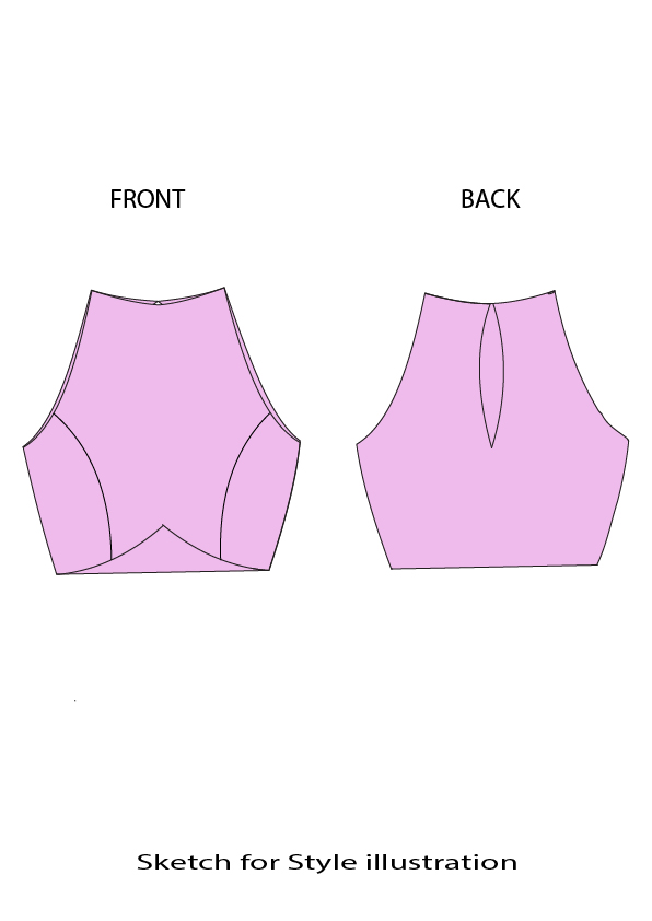 Sculpted Elegance Custom Formal Top