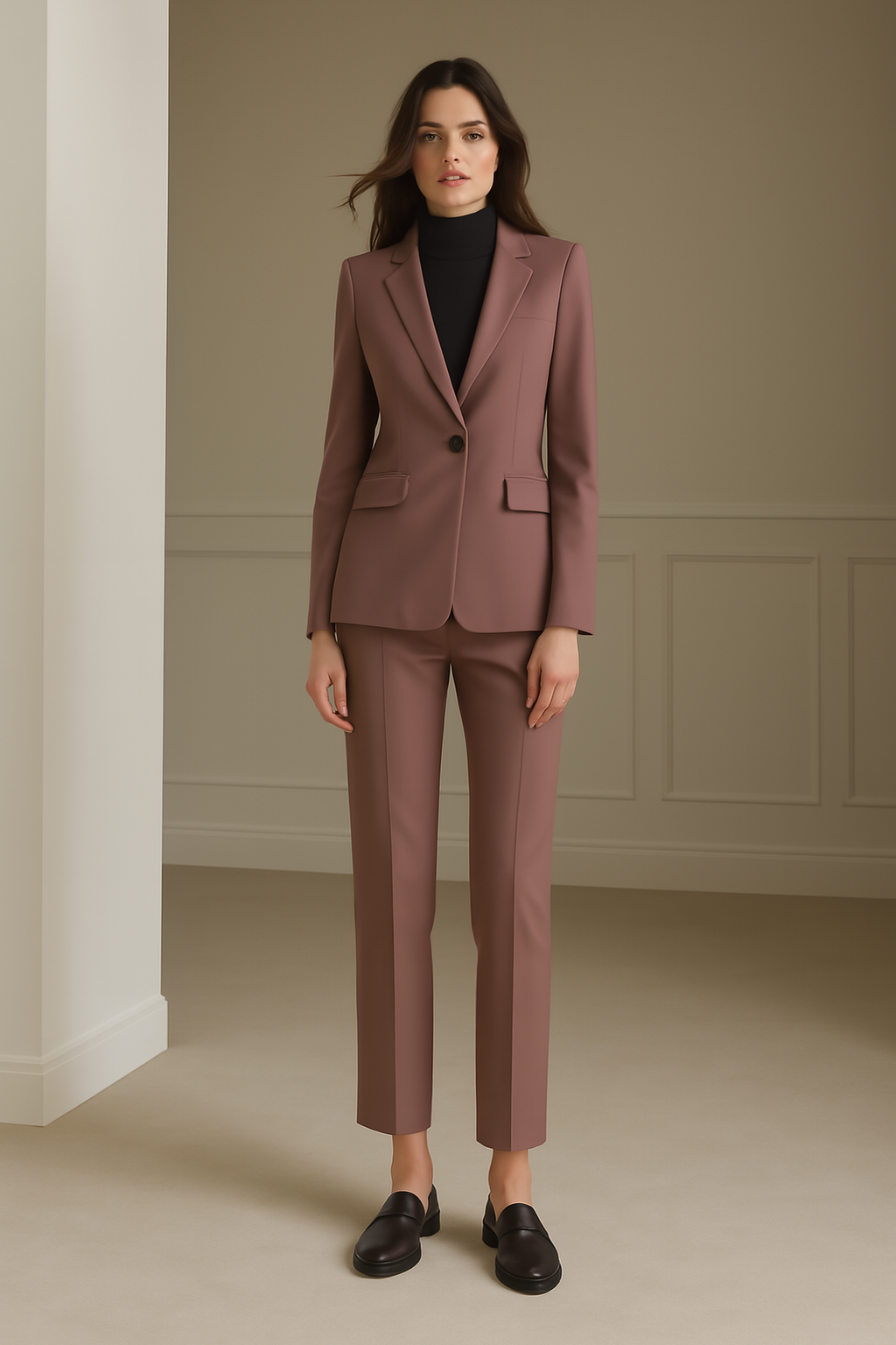 Dustrose Line Blazer Set