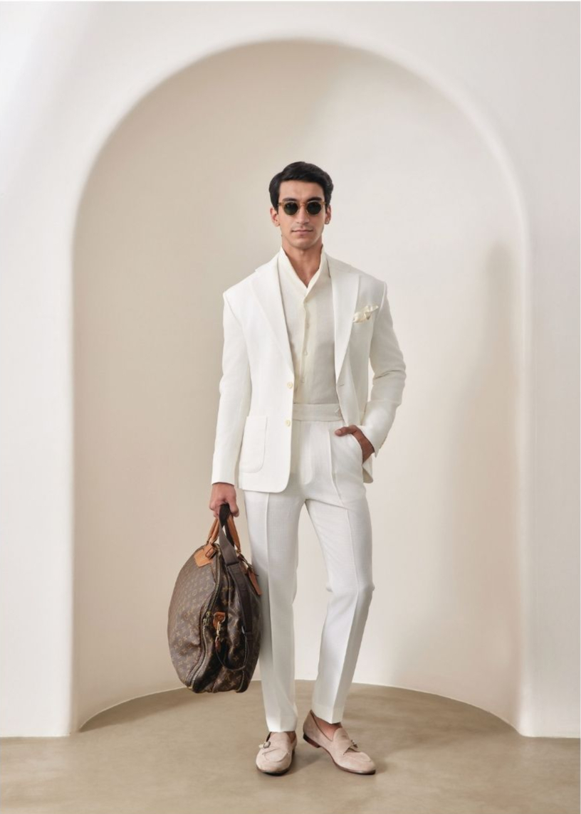 Pearl White Suit Set