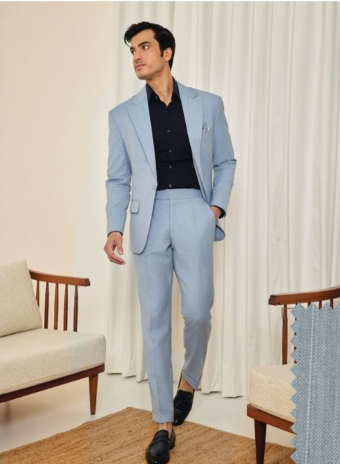 Powder Blue Suit Set