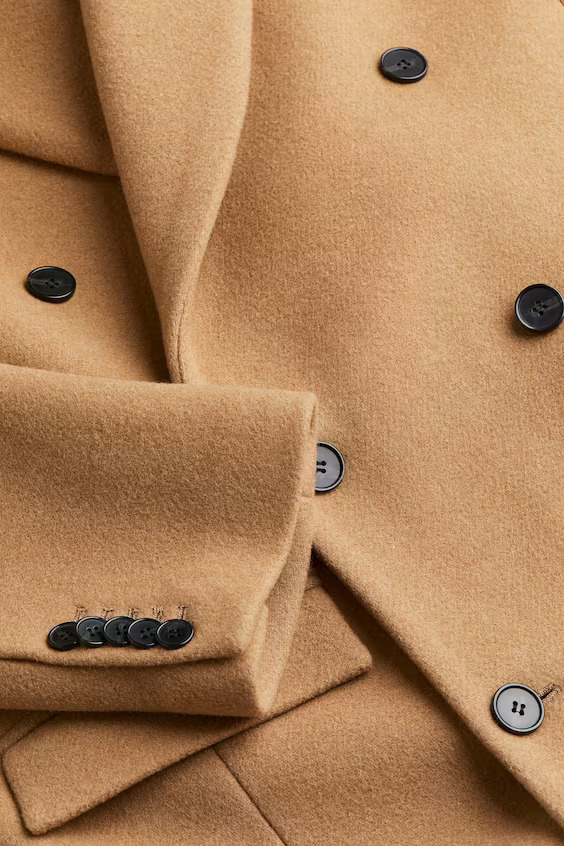Wool-blend coat