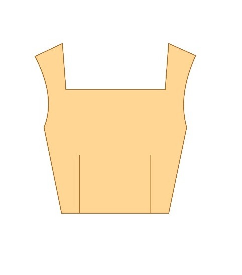 Square Neck Crop-Top