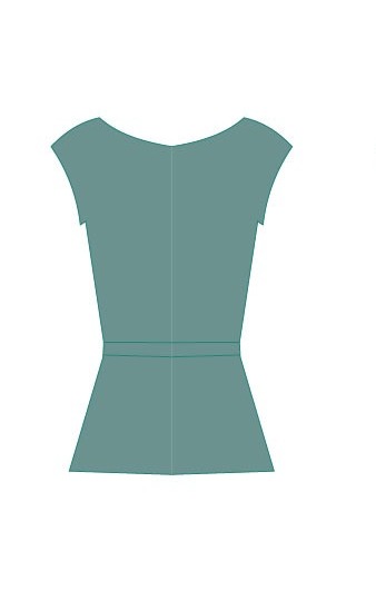 Drop -Shoulder Top with Belt